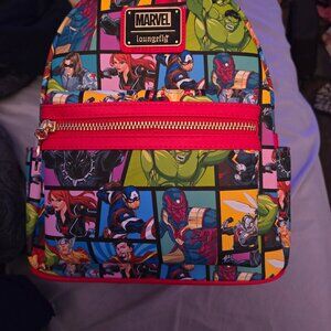Marvel Loungefly Mini Backpack and Wallet Comic Book Universal Studios